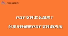 PDF密码破解（密码破解技术的应用与风险）